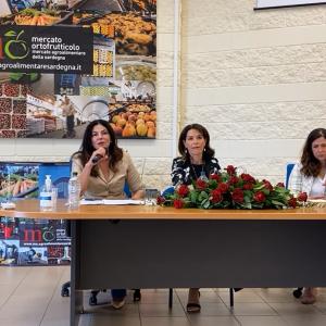 l'assessora dell'agricoltura, gabriella murgia, al mercato agroalimentare l'assessora dell'agricoltura, gabriella murgia, al mercato agroalimentare